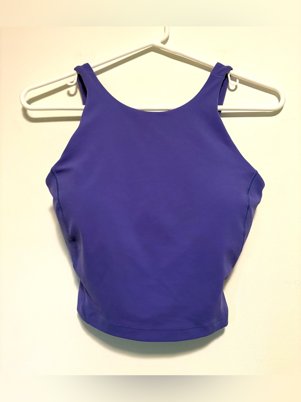 Lululemon Align High Neck Cropped Padded Tank Top Violet Purple Size 4